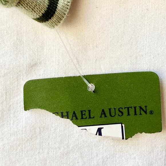 Michael Austin Golf Shirt Mens Size XL Vintage New All Over Print Green NWT - Picture 9 of 12